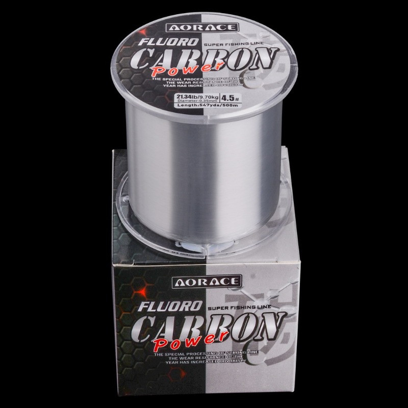 500M Fluorocarbon Fishing Line - Ice Fishing Line ulasan dan harga