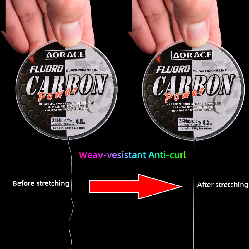 Aorace 300M Fluorocarbon Fishi - Ice Fishing Line ulasan dan harga